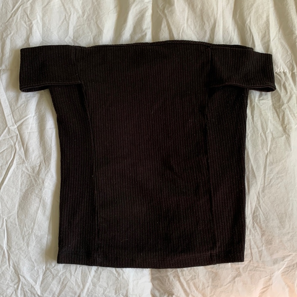 Black Off The Shoulder Top